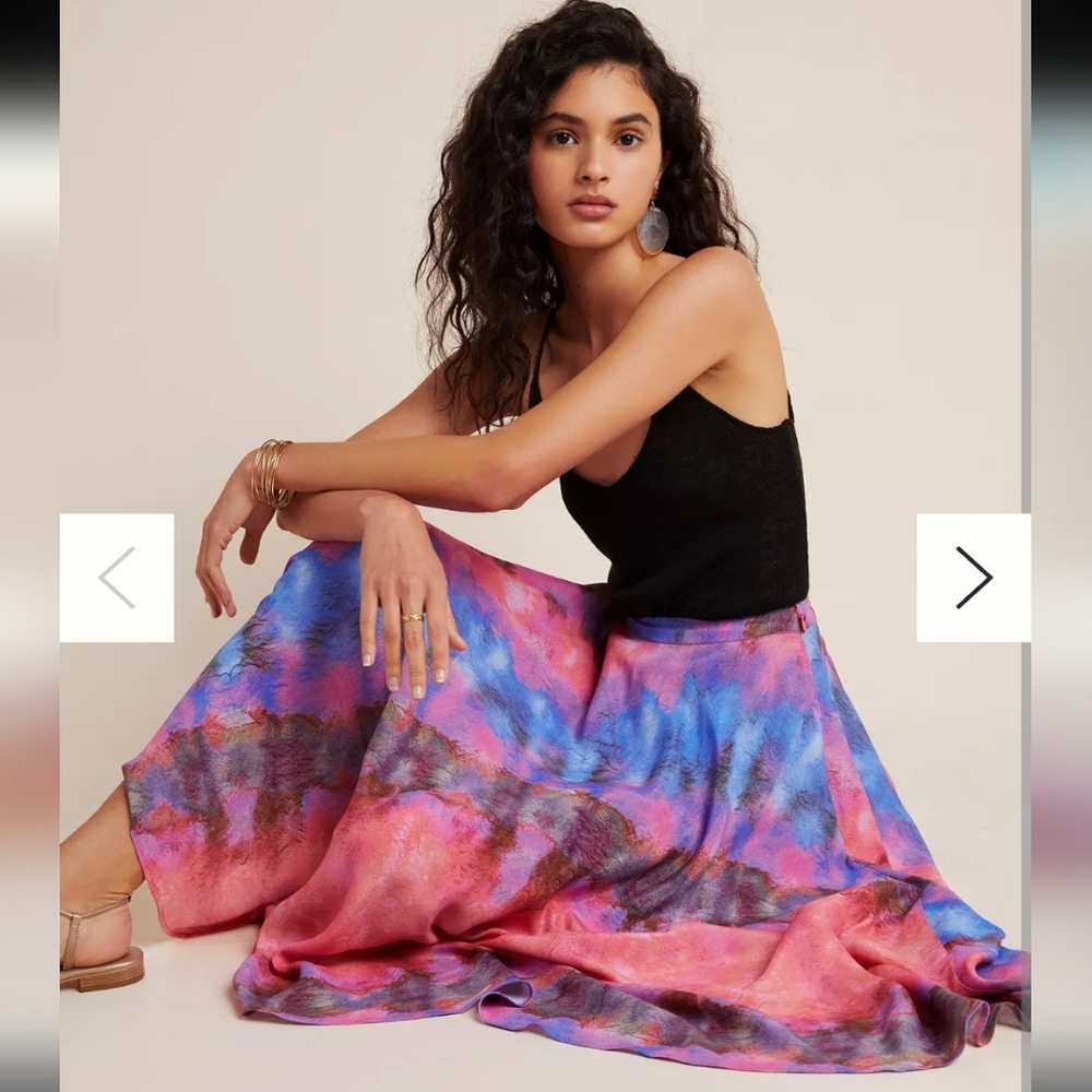Tie dye pink and blue slmaxi